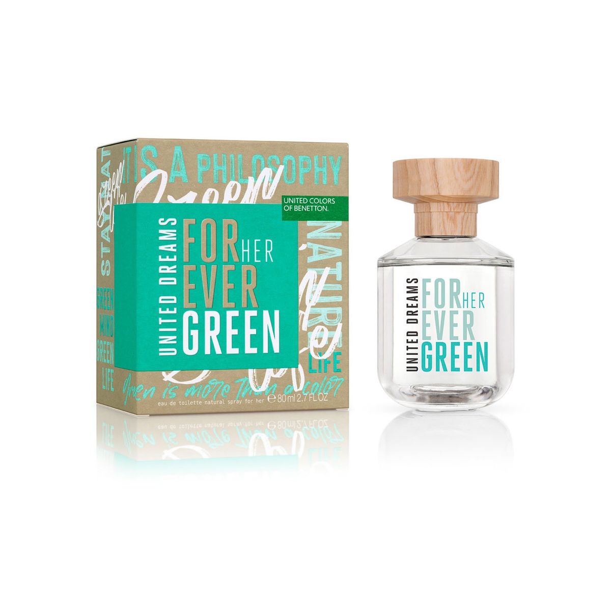 BENETTON - U.D. Forever Green Her EDT 80Ml - Perfume Mujer Benetton