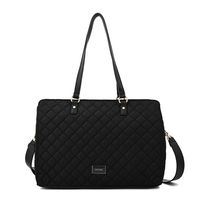 Cartera Tote Porta Notebook Grande Bugi Negro