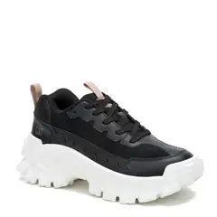 CAT - Intruder Ess Zapatilla Urbana Mujer Cuero Negra