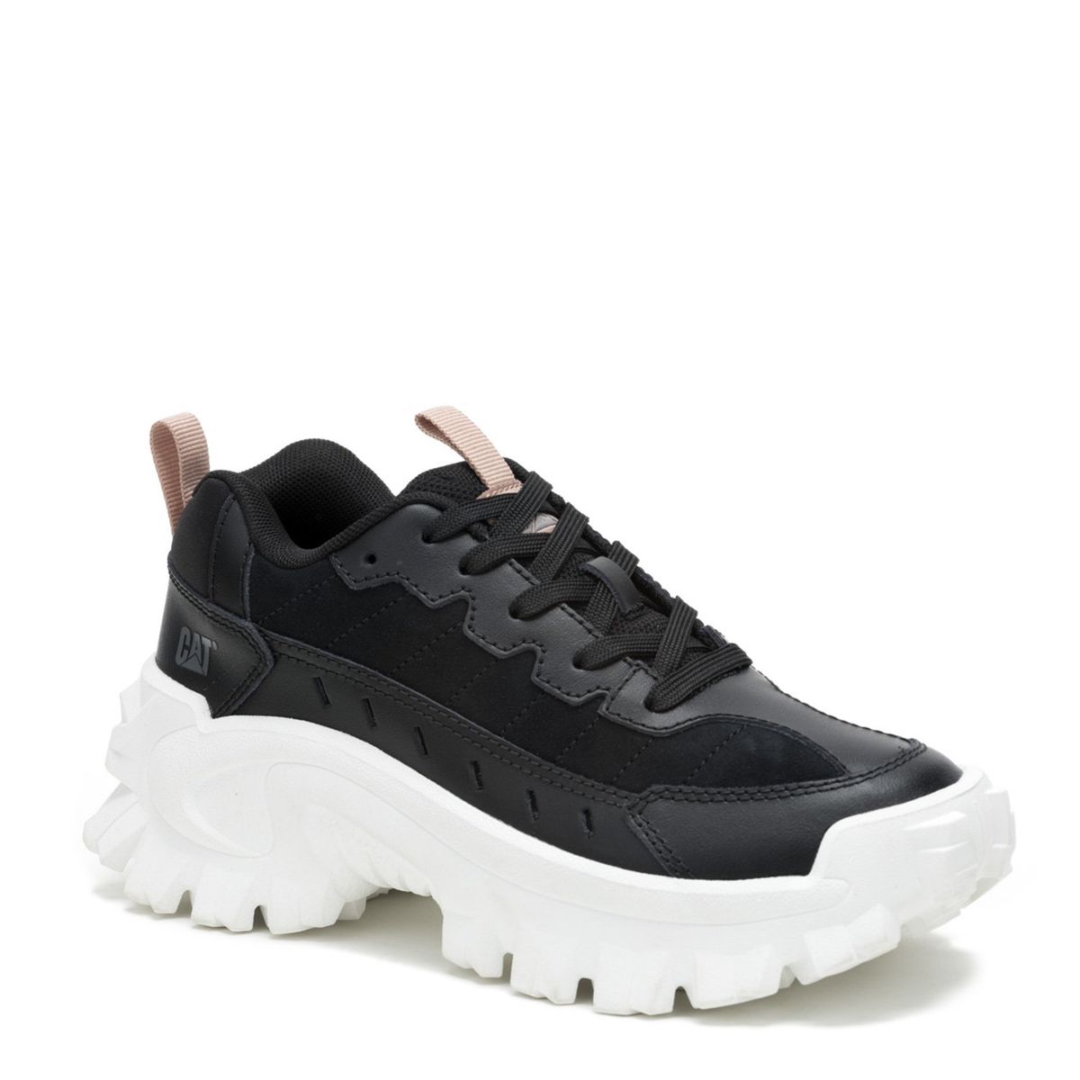 CAT - Intruder Ess Zapatilla Urbana Mujer Cuero Negra Cat