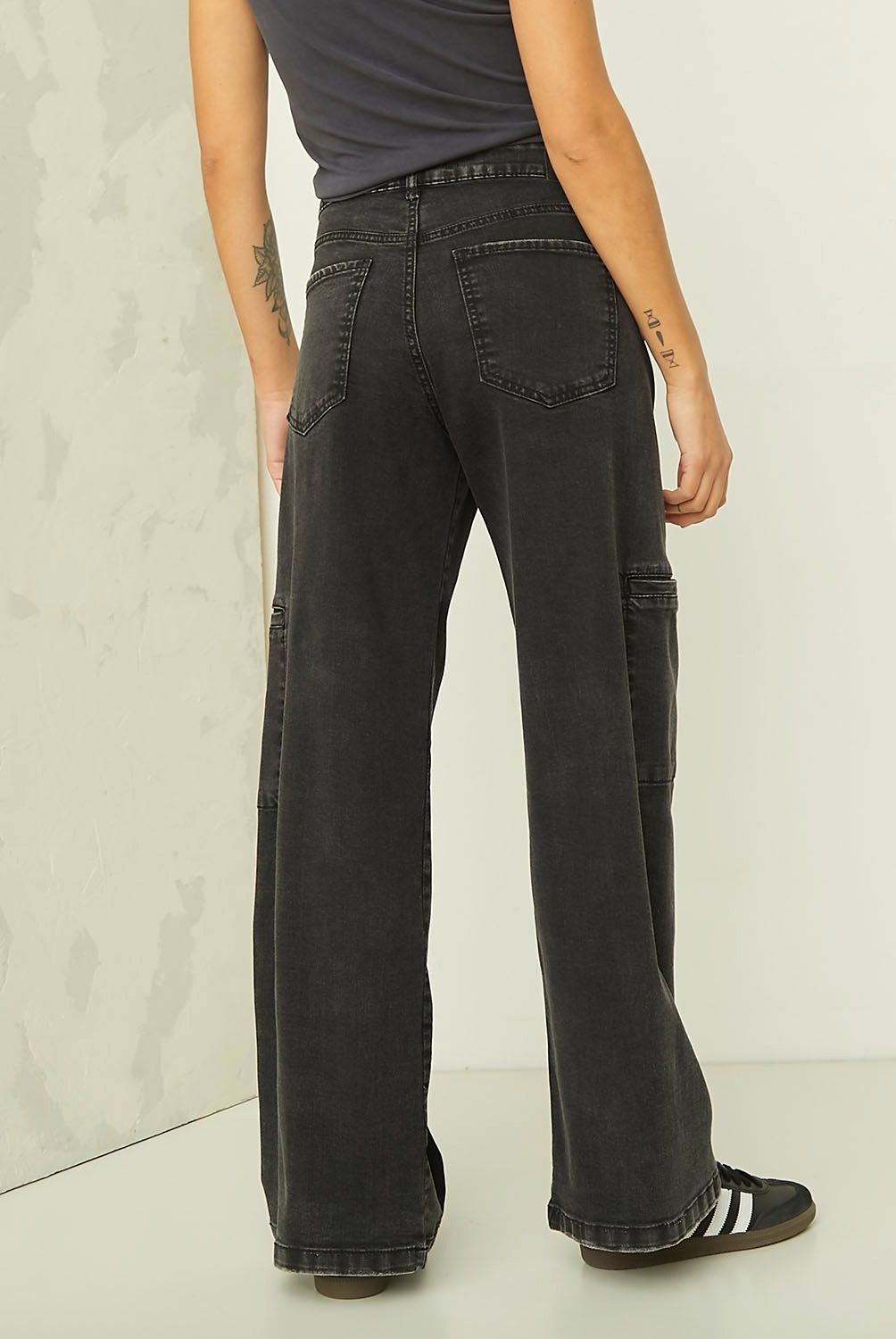 AMERICANINO - Jeans Wide Leg Tiro Alto Mujer Americanino