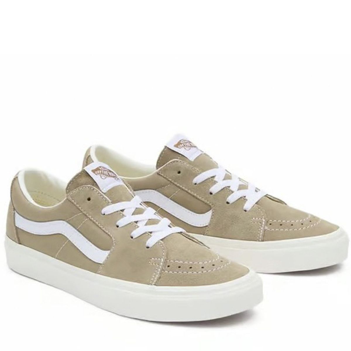 VANS - Sk8-Low Zapatilla Urbana Mujer Cuero Beige Vans
