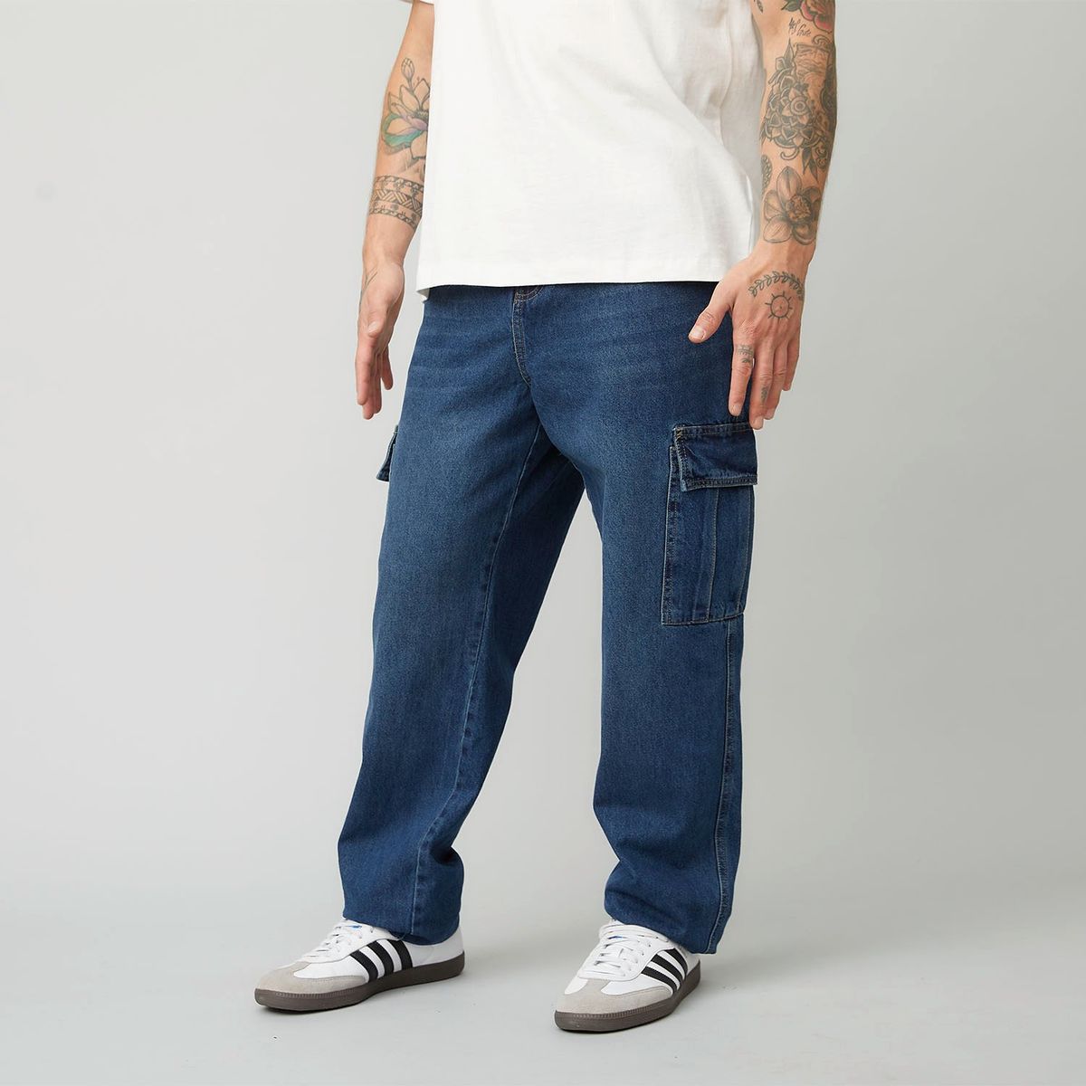 AMERICANINO - Jeans Cargo Fit Americanino Algodón Hombre