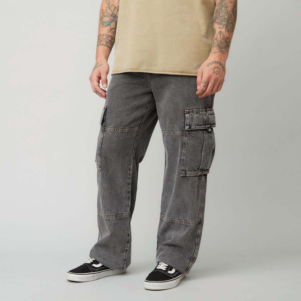 AMERICANINO - Jeans Americanino Cargo Straight Fit Hombre Algodón