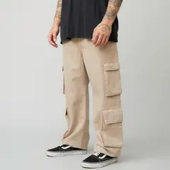 AMERICANINO - Jeans Cargo Straight Fit Hombre Algodón