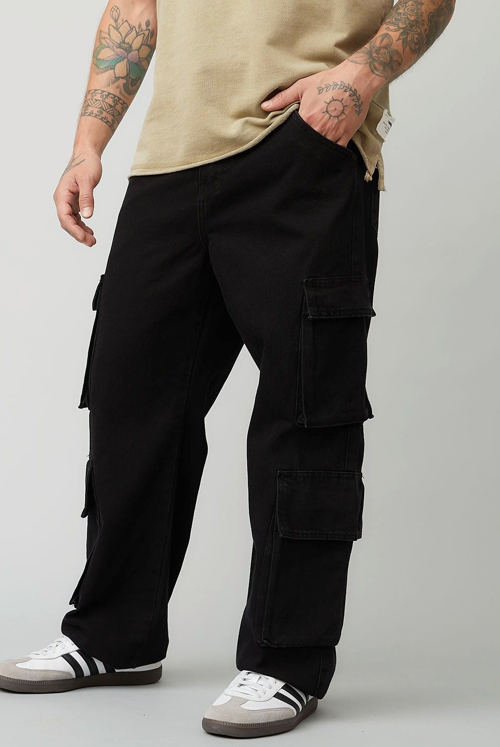 AMERICANINO - Jeans Cargo Straight Fit Americanino Hombre Algodón