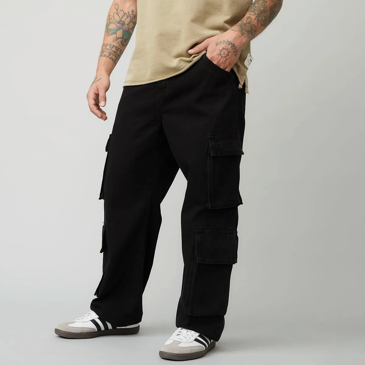 AMERICANINO - Jeans Cargo Straight Fit Americanino Hombre Algodón