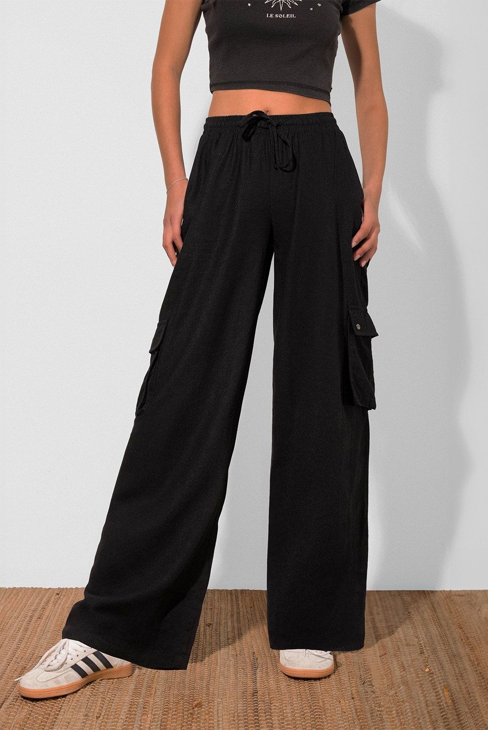 RAINDOOR - Pantalón Cargo Tiro Alto Mujer Raindoor