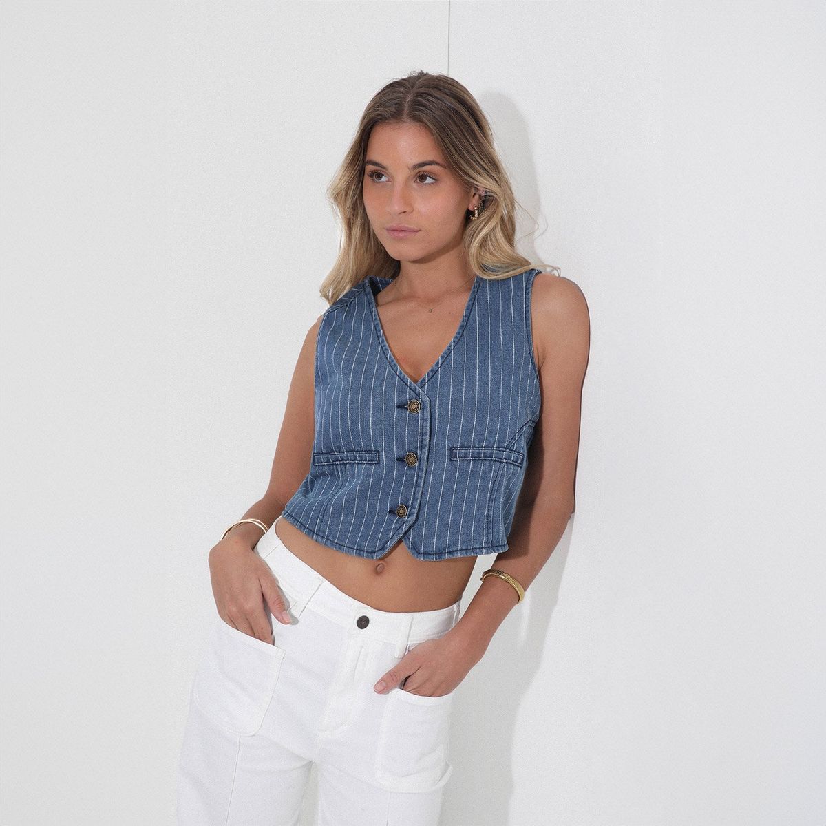 RAINDOOR - Polera Sin Mangas Algodón Mujer Raindoor