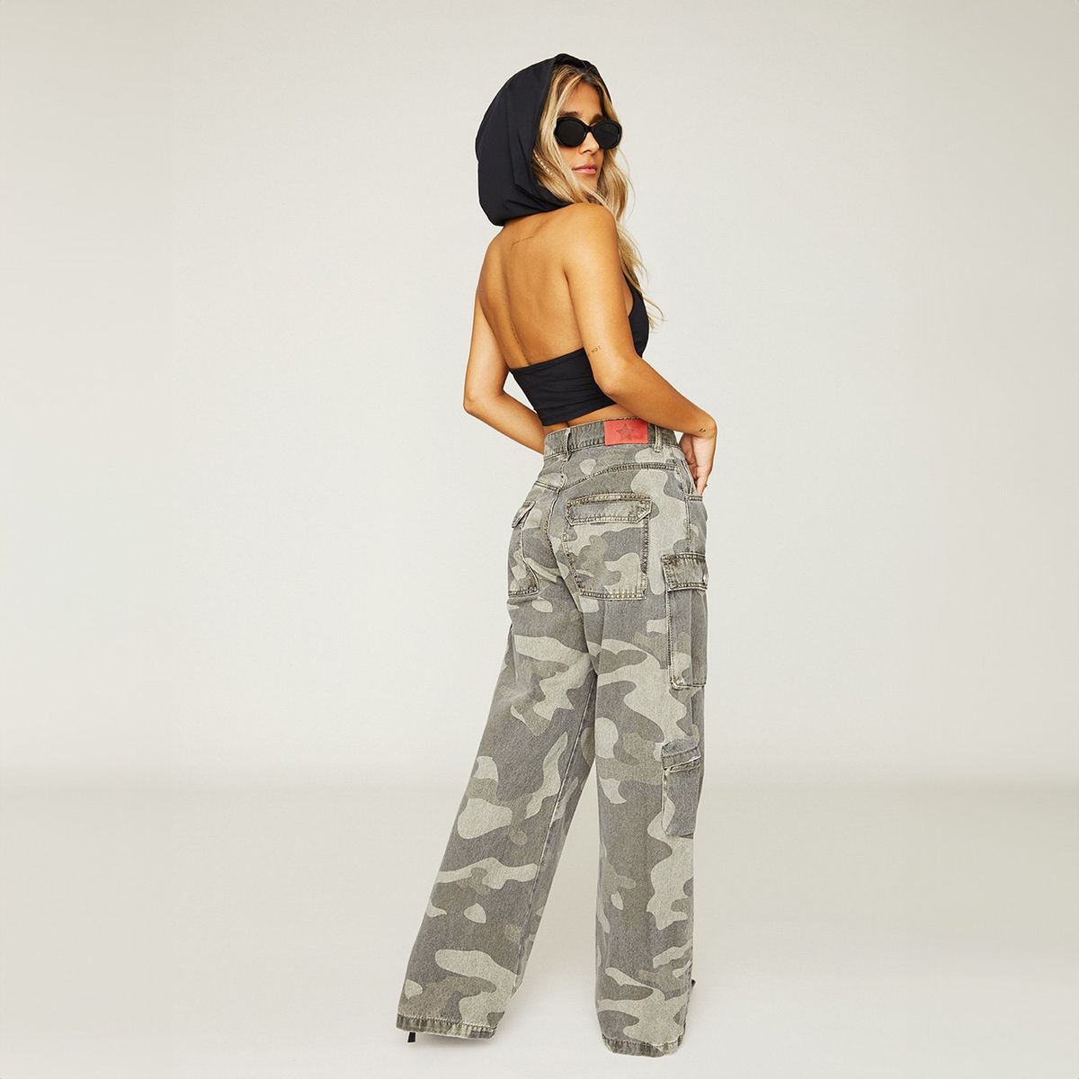 FALABELLA - Jeans Wide Leg Tiro Alto Estampado Mujer Falabella Por Paula Fernandez