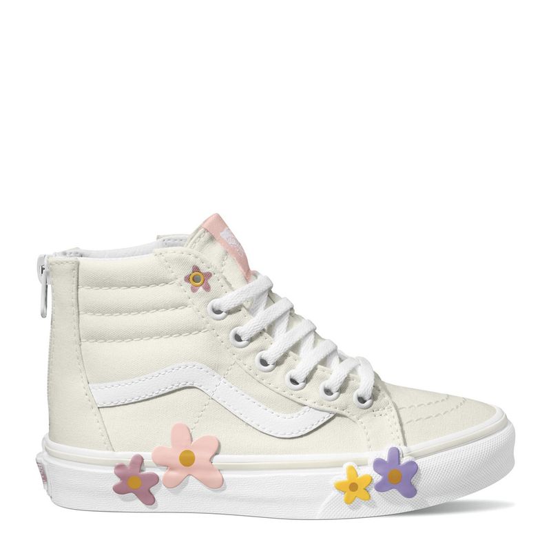 VANS - Sk8-Hi Zip Flower Zapatilla Urbana Niña (27 A 32) Vans