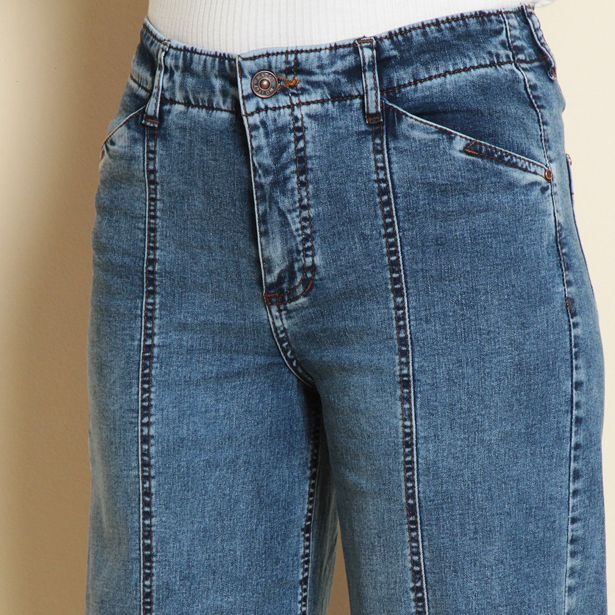 WADOS - Jeans Wide Leg Tiro Alto Mujer Wados