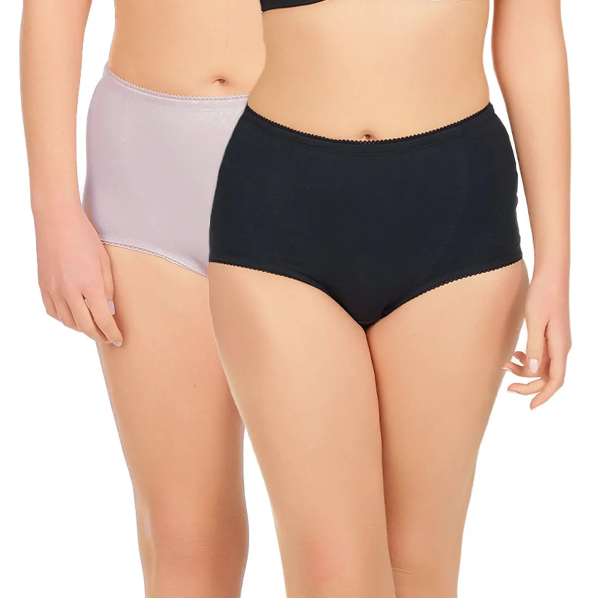 INTIME - Pack de 2 Calzones Tiro Alto Mujer Intime