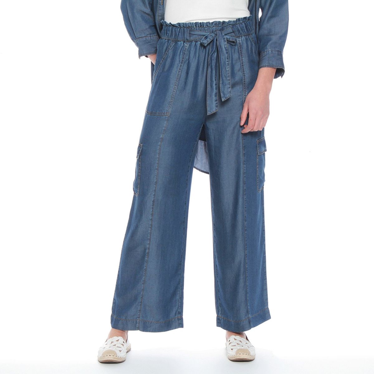 WADOS - Pantalón Cargo Tiro Alto Lyocell Mujer Wados