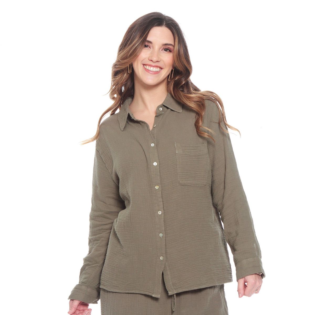 WADOS - Blusas Manga Larga Algodón Mujer Wados