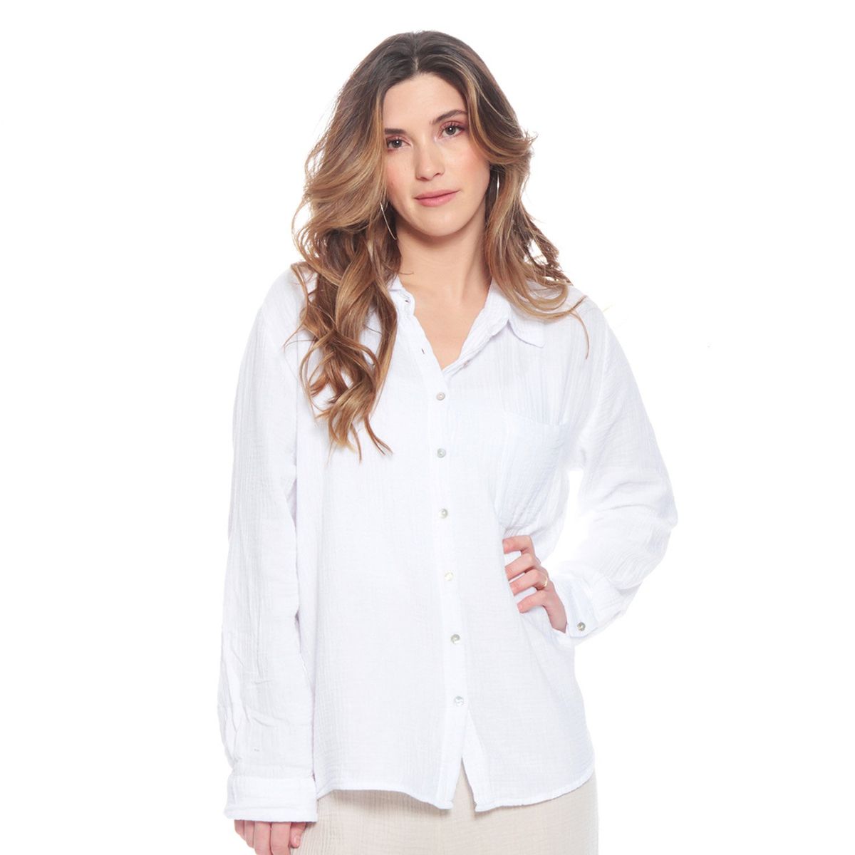 WADOS - Blusas Manga Larga Algodón Mujer Wados