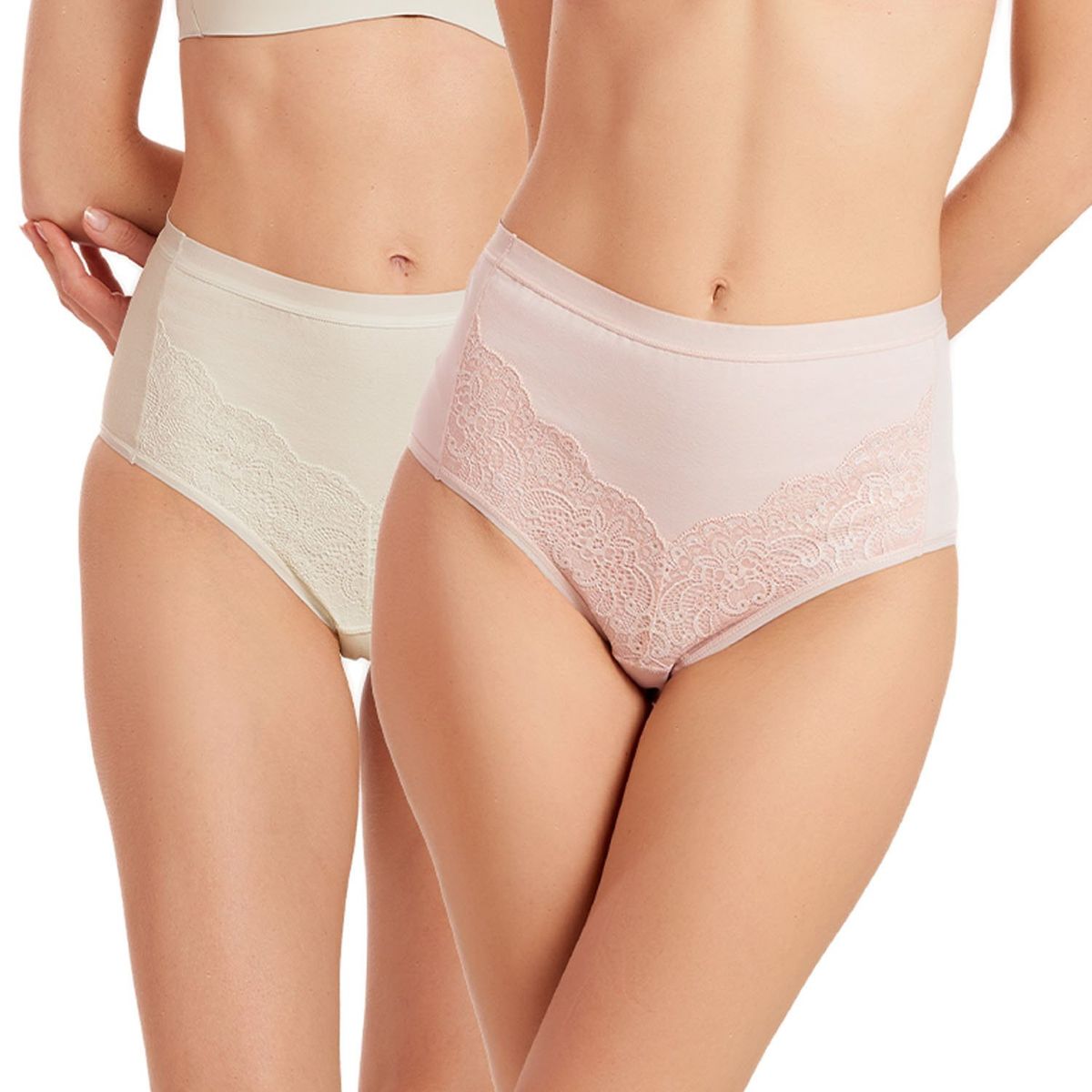 INTIME - Pack de 2 Calzones Tiro Alto Mujer Intime