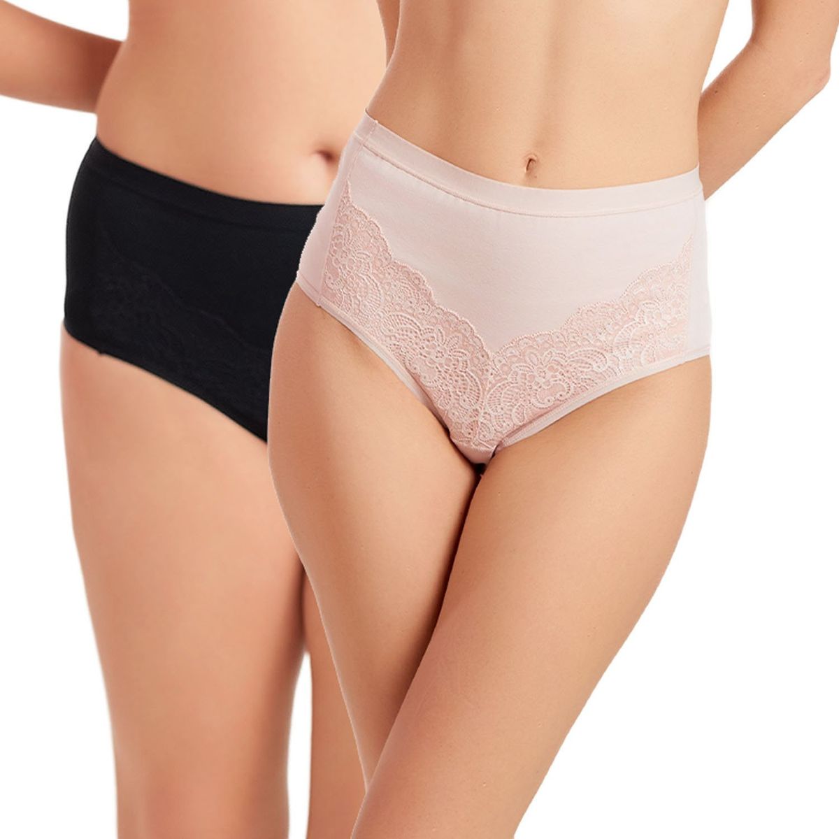 INTIME - Pack de 2 Calzones Tiro Alto Mujer Intime