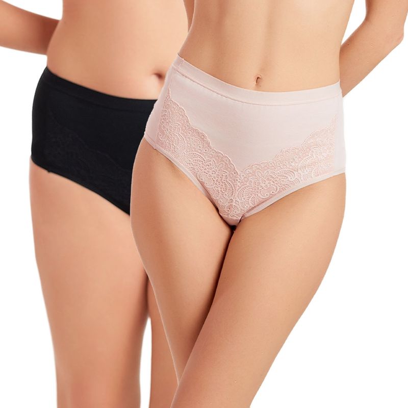INTIME - Pack de 2 Calzones Tiro Alto Mujer Intime