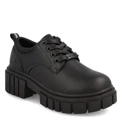 TEENER - Calzado Escolar Mujer Cuero Negro