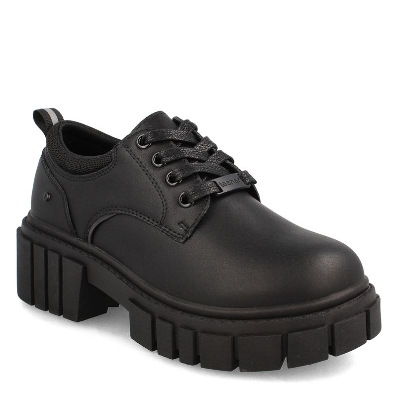 TEENER - Calzado Escolar Mujer Cuero Negro Teener