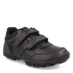 TEENER - Calzado Escolar Niño Cuero Negro (34 a 38)