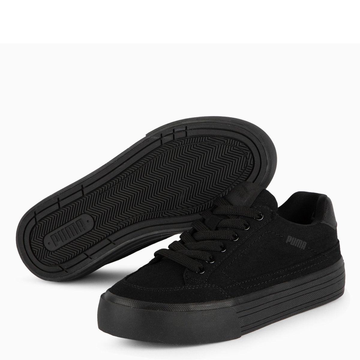 PUMA - Court Classic Vulc Jr Zapatilla Urbana Hombre Negro Puma