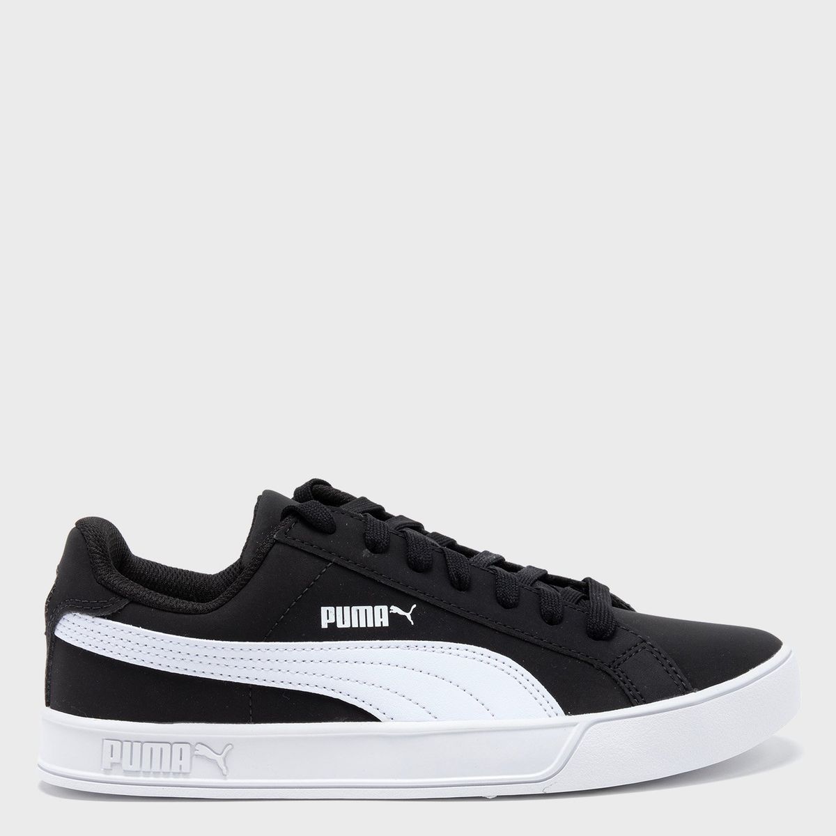 PUMA - Smash Vulc Jr Zapatilla Urbana Niño Negro Puma