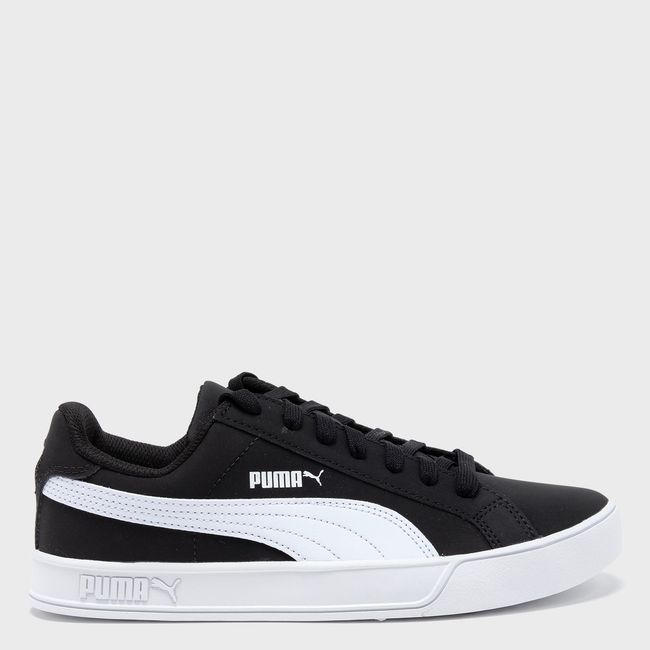 PUMA - Smash Vulc Jr Zapatilla Urbana Niño Negro Puma