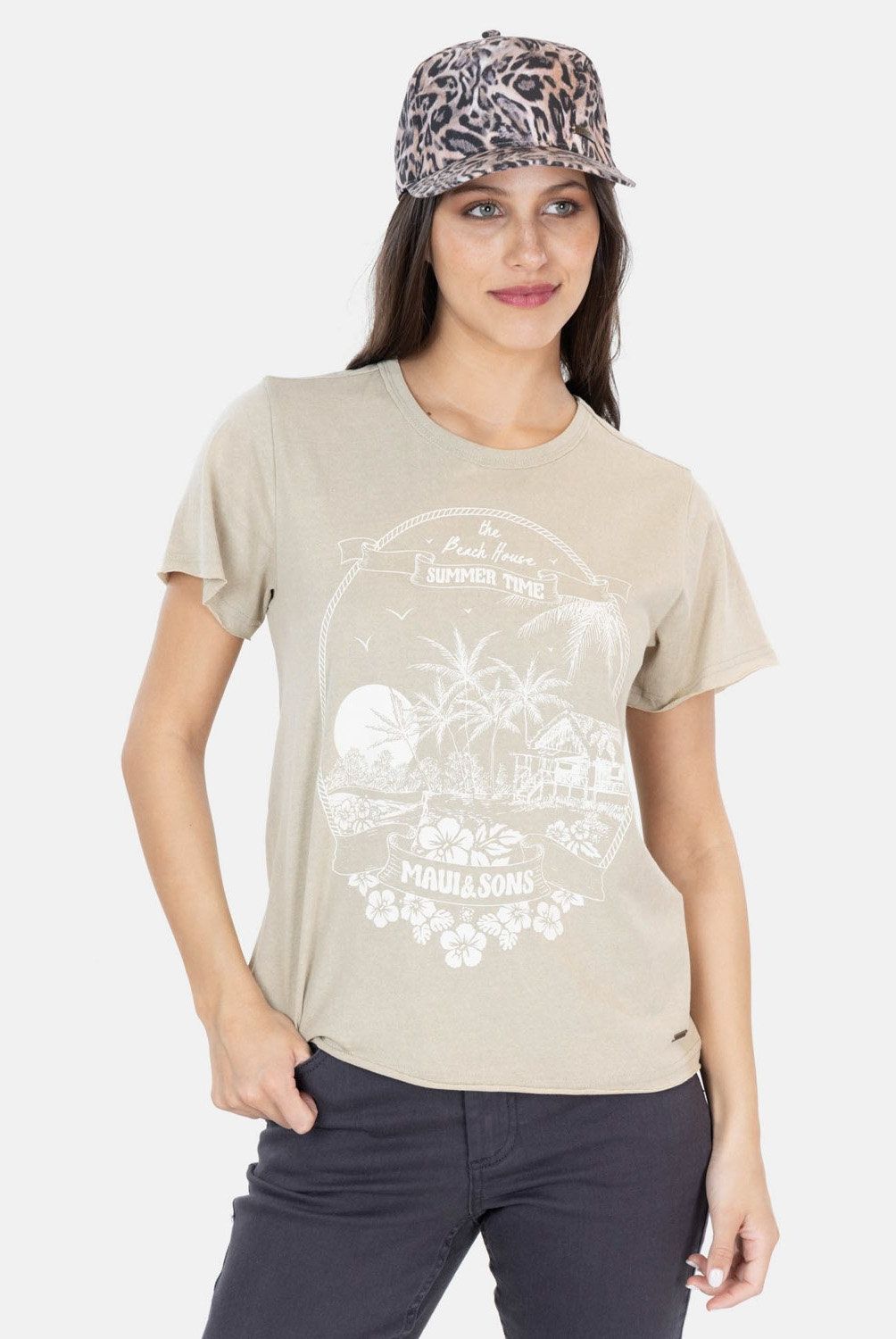MAUI AND SONS - Polera Manga Corta Algodón Mujer Maui And Sons