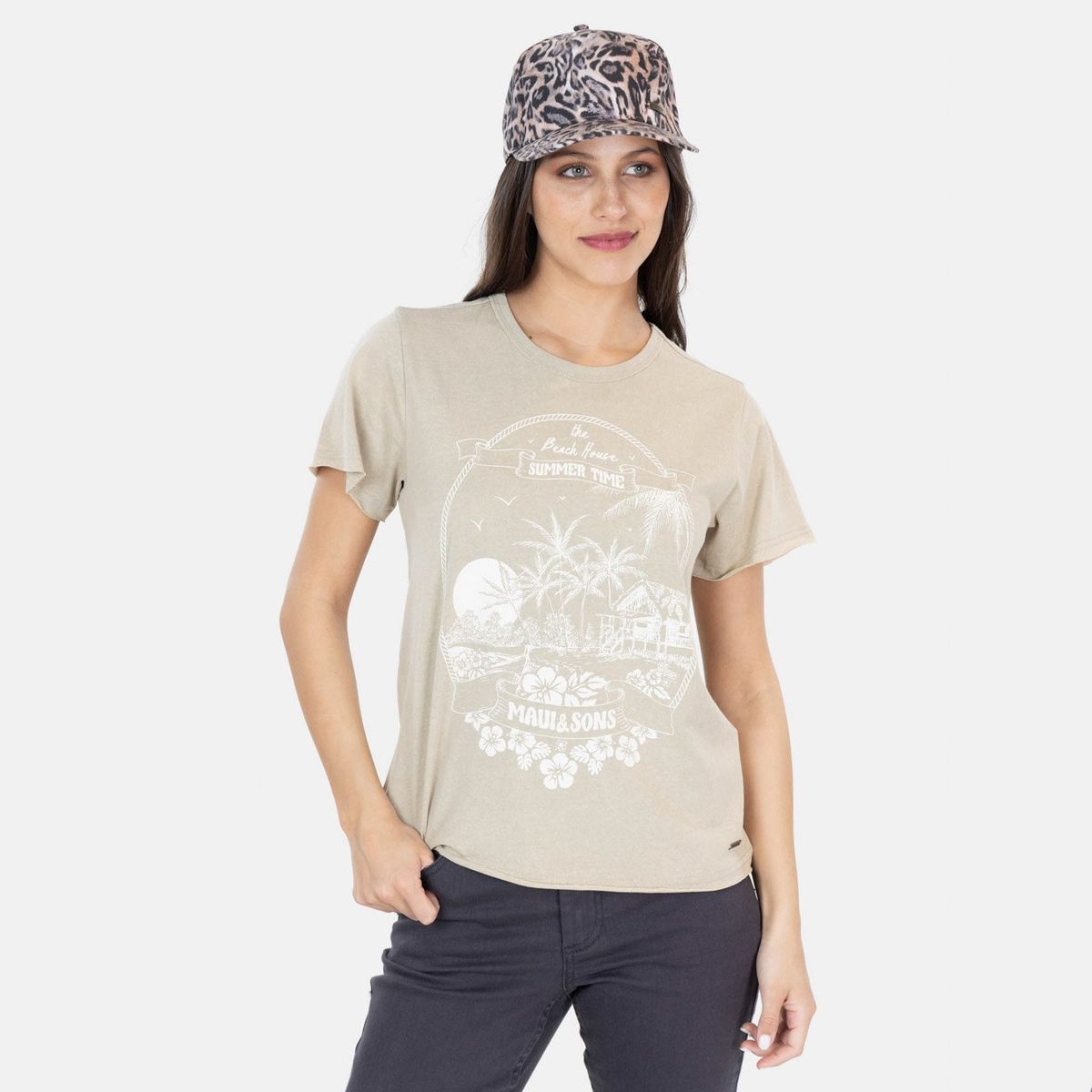 MAUI AND SONS - Polera Manga Corta Algodón Mujer Maui And Sons