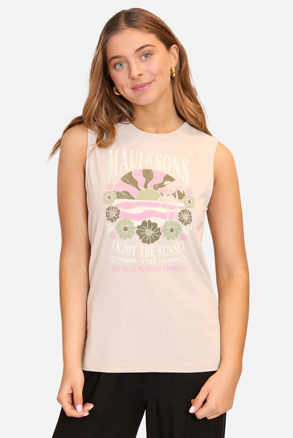 MAUI AND SONS - Polera Sin Mangas Algodón Mujer Maui And Sons