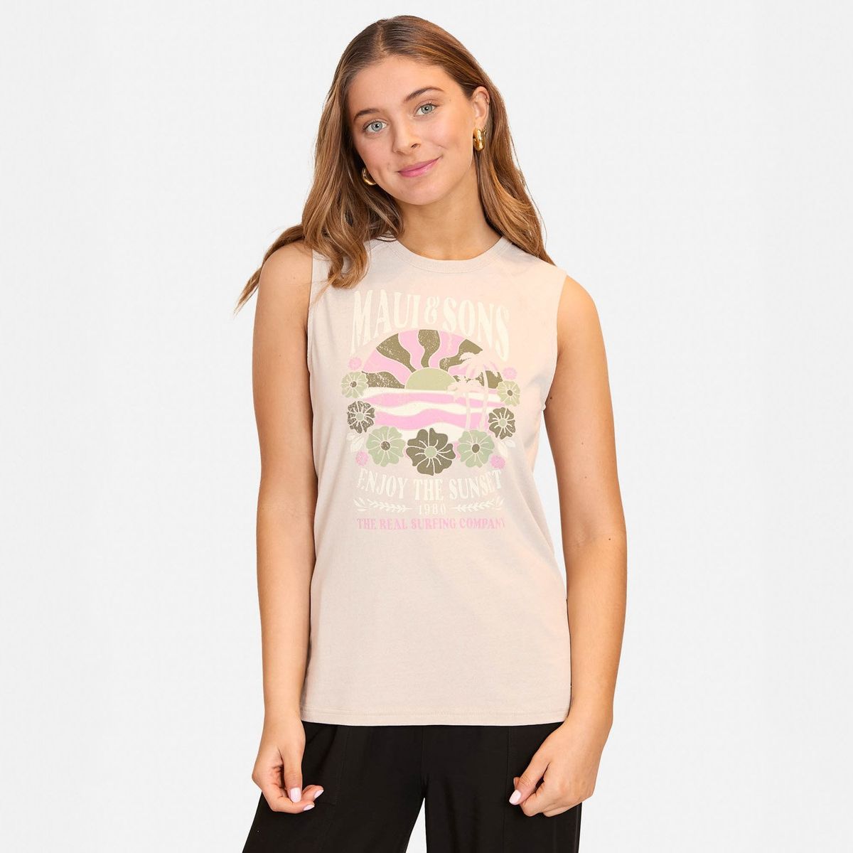 MAUI AND SONS - Polera Sin Mangas Algodón Mujer Maui And Sons
