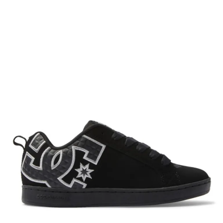 Court Graffik Btm Zapatilla Urbana Mujer Cuero Negro