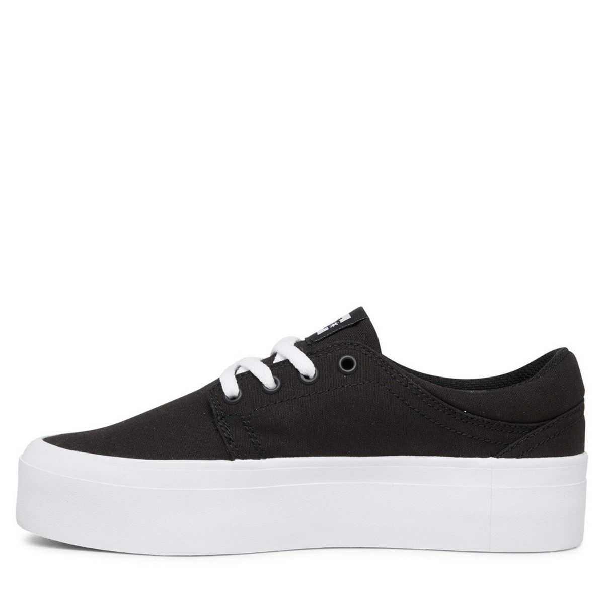 DC SHOES - Trase Platform Bkw Zapatilla Urbana Mujer Cuero Negro DC SHOES