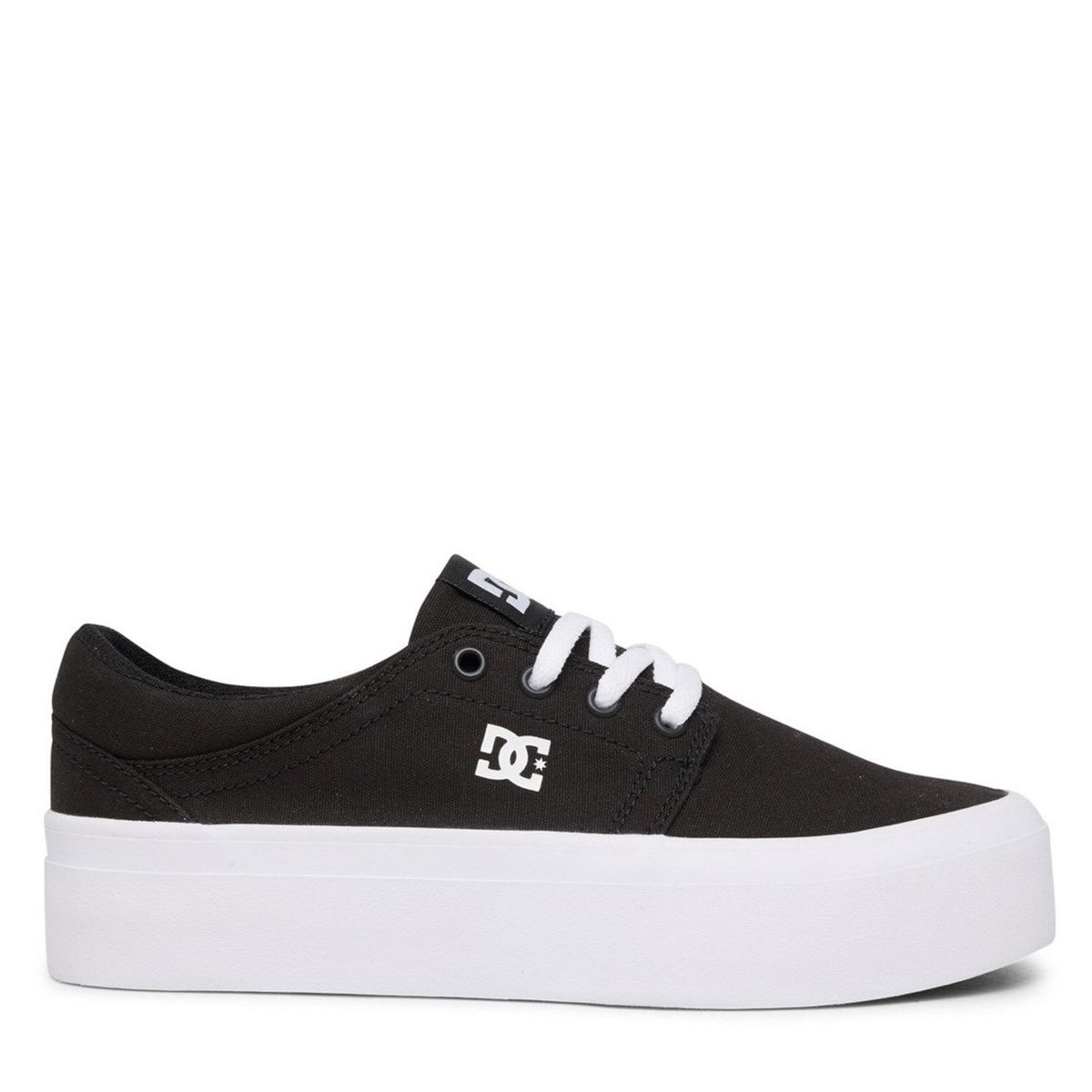 DC SHOES - Trase Platform Bkw Zapatilla Urbana Mujer Cuero Negro DC SHOES