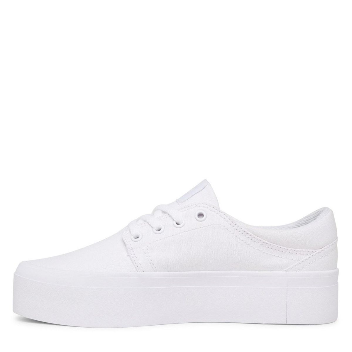 DC SHOES - Trase Platform Xwww Zapatilla Urbana Mujer Cuero Blanco DC SHOES