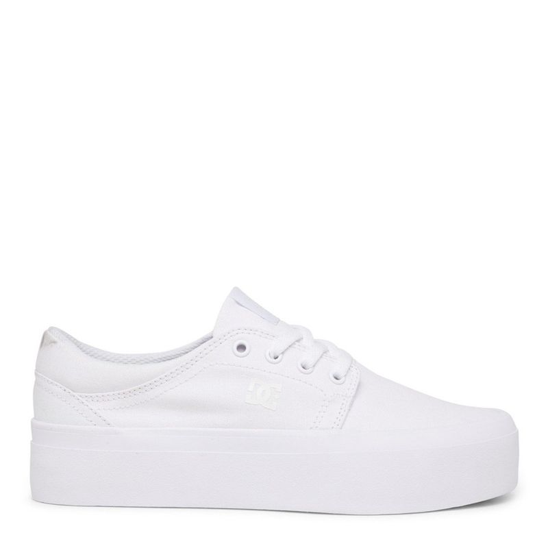 DC SHOES - Trase Platform Xwww Zapatilla Urbana Mujer Cuero Blanco DC SHOES