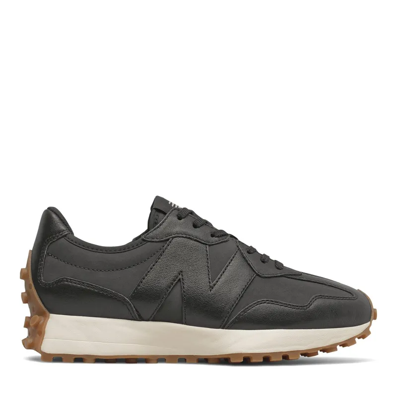 NEW BALANCE - 327 Zapatilla Urbana Mujer Cuero Negro New Balance