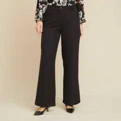 S COCCI - Pantalón Flare Tiro Medio Mujer