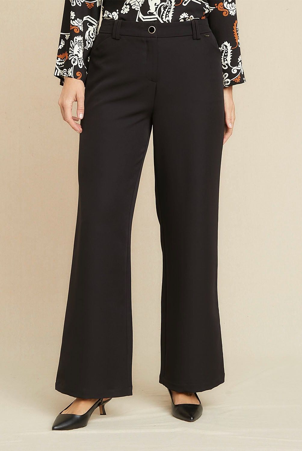 S COCCI - Pantalón Flare Tiro Medio Mujer S Cocci