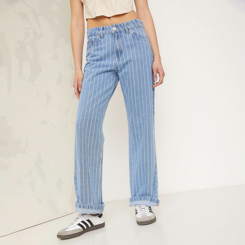 AMERICANINO - Jeans Wide Leg Tiro Medio Mujer Americanino