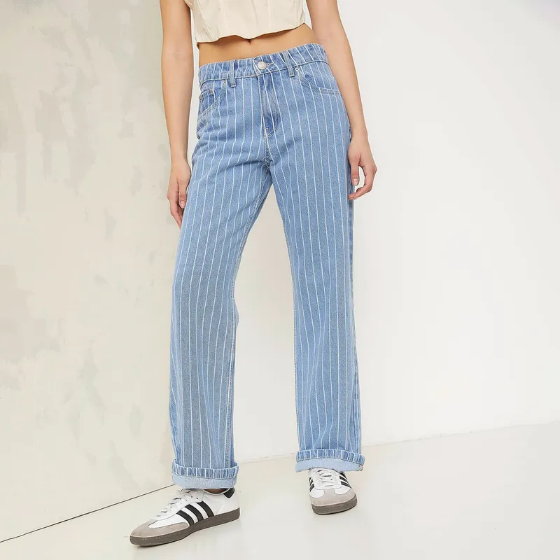 Jeans Wide Leg Jeans Americanino Mujer Falabella Jeans Mom Jeans