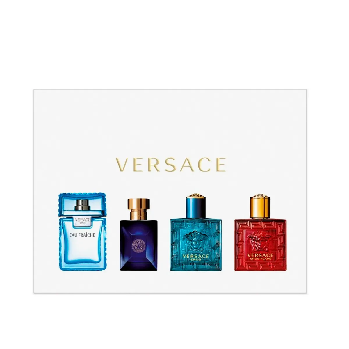 VERSACE - Set Miniaturas Perfumes Versace Hombre 4 x 5 ml Vercase