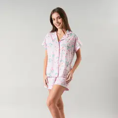 FLORES - Set Top Camisero + Short Mujer