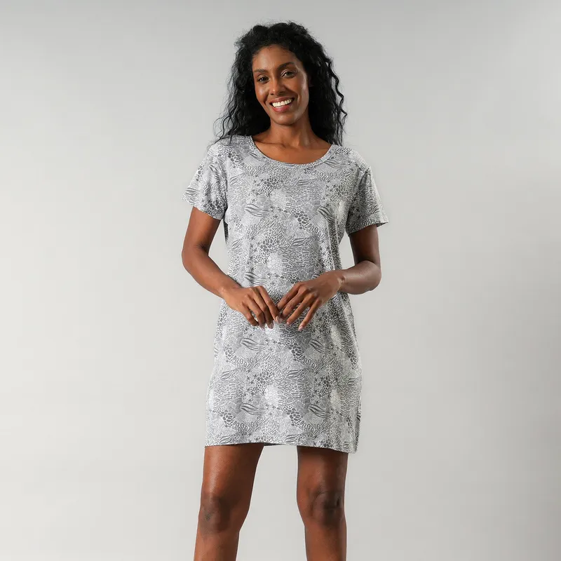 FLORES - Camisola Manga Corta Mujer Flores