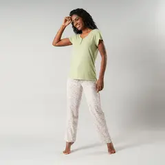 FLORES - Set Top + Pantalón Viscosa Mujer