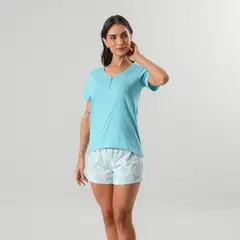 FLORES - Set Top + Short Mujer