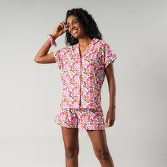 FLORES - Set Top Camisero + Short Mujer