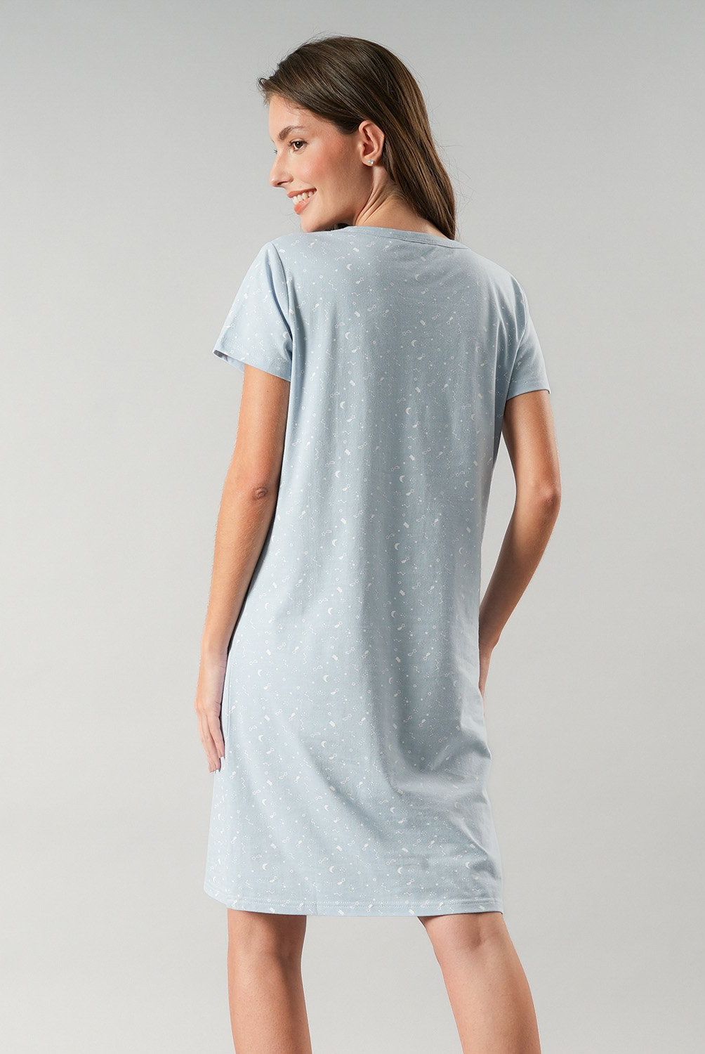 FLORES - Camisola Manga Corta Mujer Flores